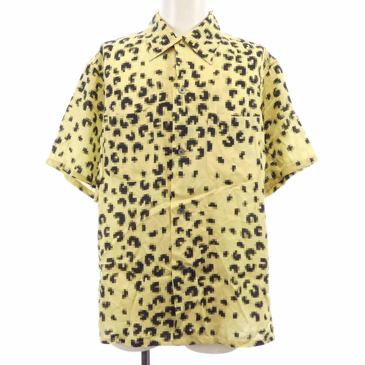 メゾンマルジェラ Maison Margiela ピクセルレオパードシャツ S50DR0013 S／Sシャツ