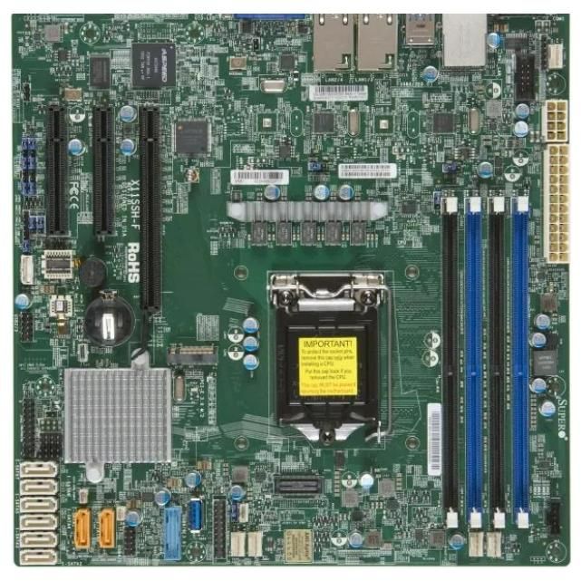 Supermicro X11SSH-F Intel C236 LGA1151 DDR4-2400 64GB M.2 SATA RAID Dual Gigabit LAN VGA Motherboard