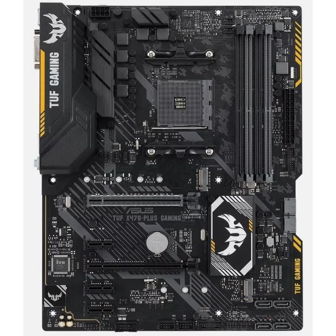 ASUS TUF X470-PLUS Gaming AMD X470 AM4 DDR4-3200 64GB M.2 SATA Gigabit LAN HDMI Motherboard