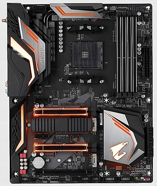 GIGABYTE X470 AORUS Gaming 5 Wi-FI AM4 DDR4-3600 PCIe 3.0 x16 Motherboard