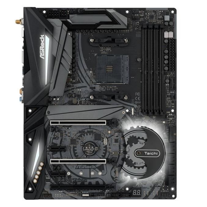 ASRock X470 TAICHI AMD X470 Socket AM4 DDR4-3466 64GB M.2 SATA PCIe 3.0 Intel GbE LAN