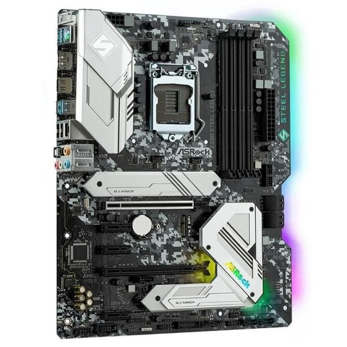 ASRock Z390 STEEL LEGEND Intel Z390 LGA1151 DDR4-4266 64GB M.2 SATA Gigabit LAN HDMI