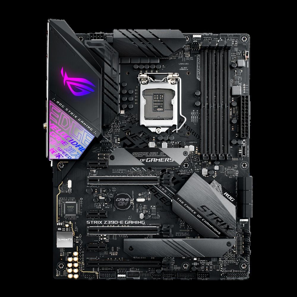 ASUS ROG Strix Z390-E Gaming Intel Z390 LGA1151 DDR4-4266 64GB M.2 SATA Gigabit LAN Motherboard