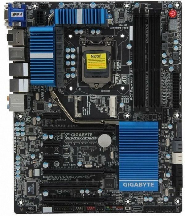 GIGABYTE Z77X-UD5H Intel Z77 LGA1155 DDR3-2800 32GB mSATA SATA Dual Gigabit LAN HDMI Motherboard