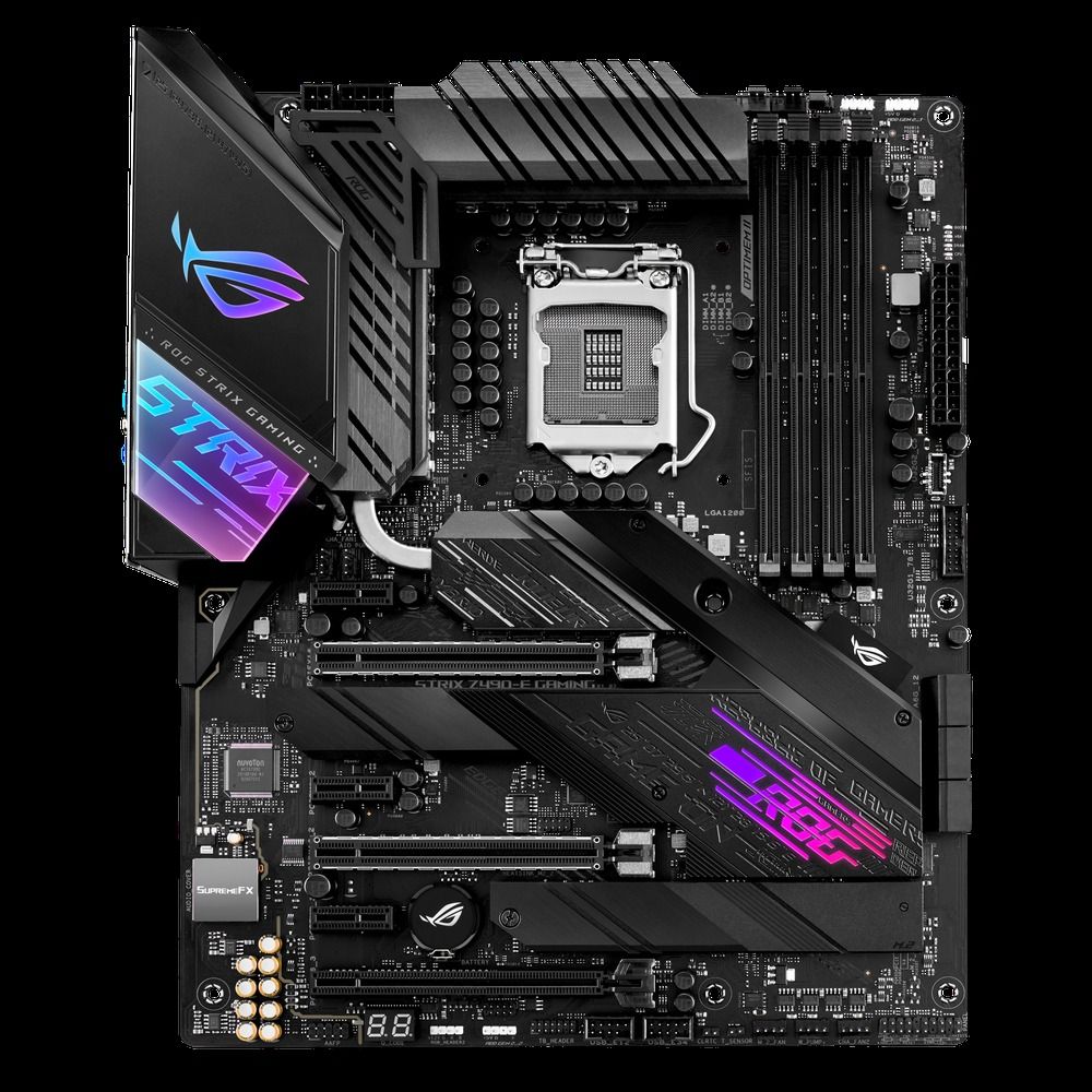 ASUS ROG Strix Z490-E Gaming Intel Z490 LGA1200 DDR4-4600 128GB M.2 SATA 2.5GbE LAN Motherboard