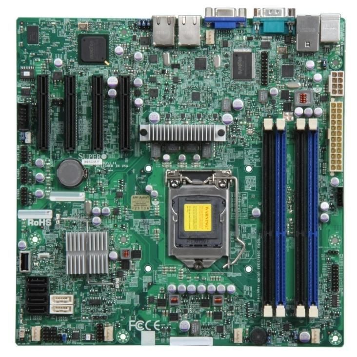 Supermicro X9SCM-F Intel C204 LGA1155 DDR3-1333 32GB SATA Dual Gigabit LAN IPMI 2.0 VGA Motherboard