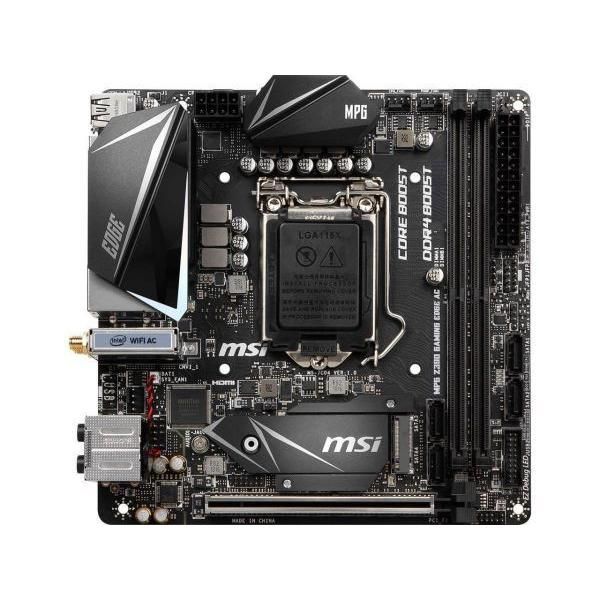 MSI MPG Z390I Gaming EDGE AC Intel Z390 LGA1151 DDR4-4500 32GB M.2 SATA 802.11ac Wi-FI Motherboard