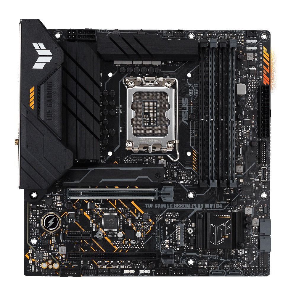 ASUS TUF Gaming B660M-PLUS Wi-FI D4 B660 LGA1700 DDR4 PCIe 5.0 Wi-FI 6 2.5GB Ethernet Motherboard