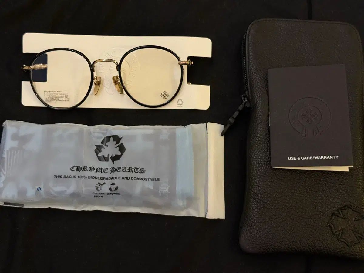 CHROME HEARTS クロムハーツ ファーキン フィアキン BLACK GOLD ブラックゴールド メガネ