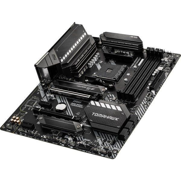 MSI B550 TOMAHAWK AMD B550 AM4 DDR4-4400 128GB M.2 SATA 2.5GbE LAN HDMI DisplayPort Motherboard