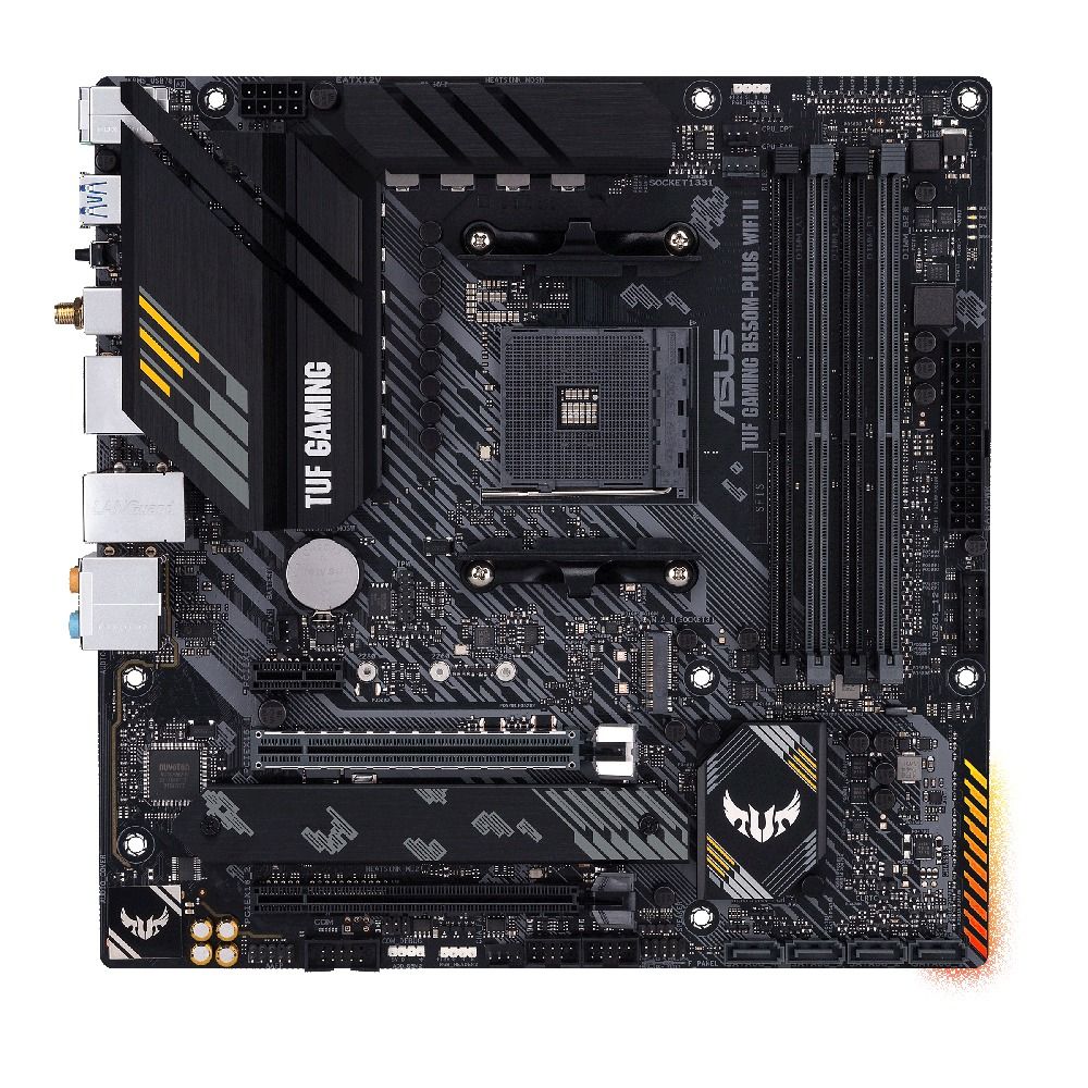 ASUS TUF Gaming B550M-PLUS Wi-FI II B550 Socket AM4 DDR4 PCIe 3.0 Wi-FI 6 2.5GB Ethernet Motherboard