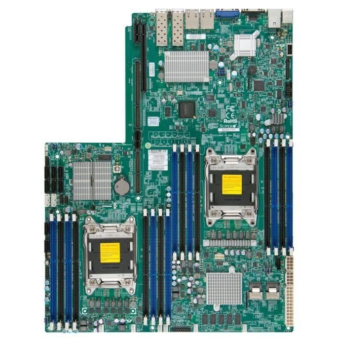 Supermicro X9DRW-7TPF Intel C602J LGA2011 DDR3-1600 512GB SAS SATA Dual Gigabit LAN IPMI Motherboard