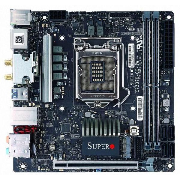 Supermicro C7Z370-CG-IW Intel Z370 LGA1151 DDR4-2666 32GB M.2 SATA Intel Gigabit LAN Motherboard