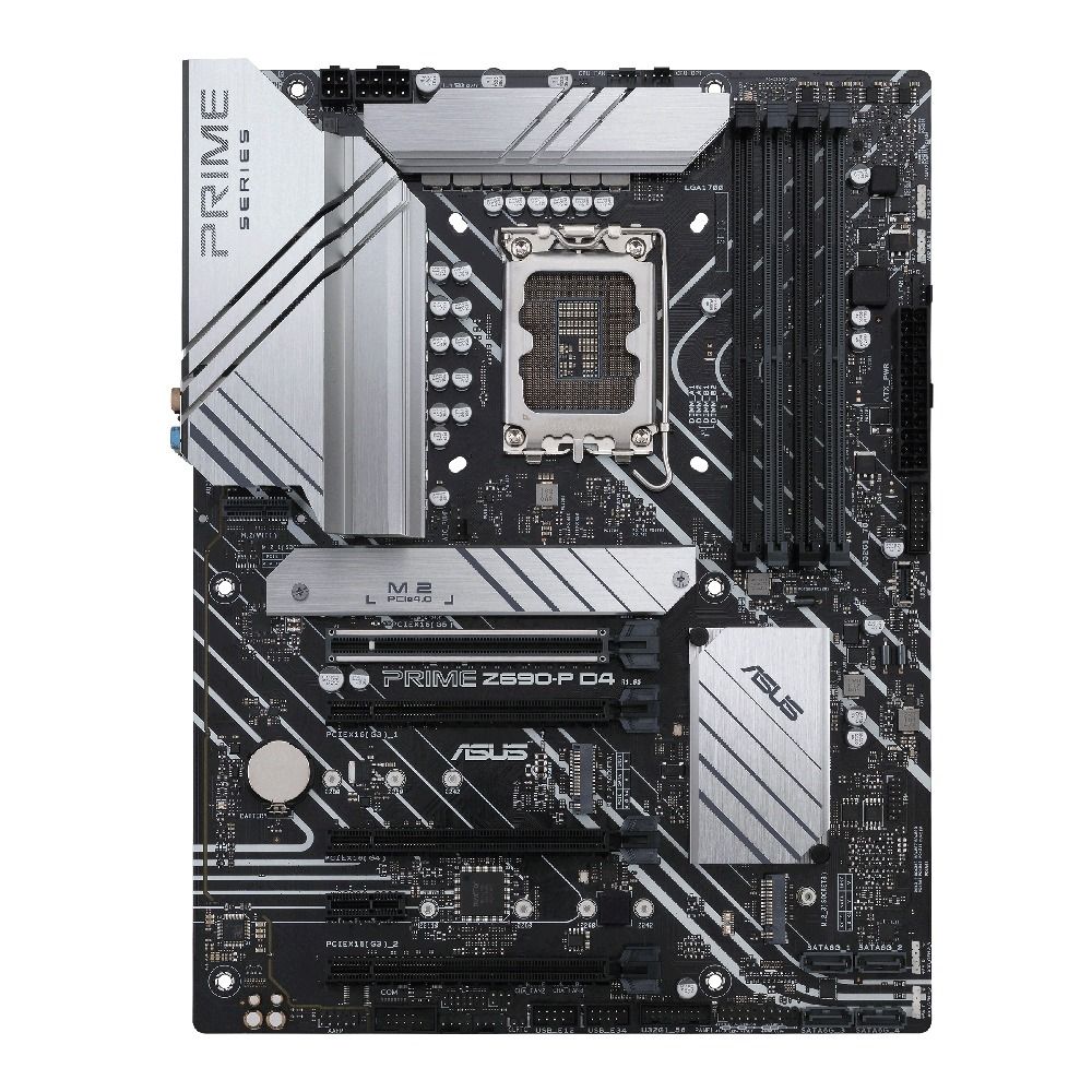 ASUS PRIME Z690-P D4 Intel Z690 LGA1700 DDR4-5333 128GB M.2 SATA 2.5GbE LAN HDMI Motherboard