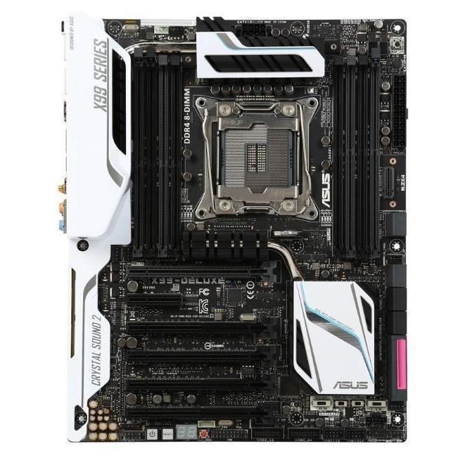 ASUS X99-DELUXE Intel X99 LGA2011-V3 DDR4-3300 128GB M.2 SATA Dual Gigabit LAN Wi-FI 6 Motherboard
