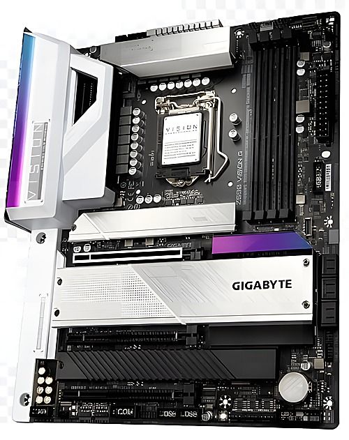 GIGABYTE Z590 VISION G Intel Z590 LGA1200 DDR4-3200 128GB M.2 SATA Wi-FI 6 2.5GbE LAN Motherboard