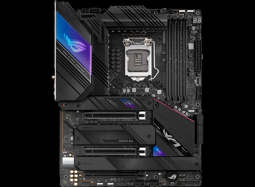 ASUS ROG Strix Z590-E Gaming Wi-FI Z590 LGA1200 DDR4 PCIe 4.0 Wi-FI 6E 2.5GB Ethernet Motherboard