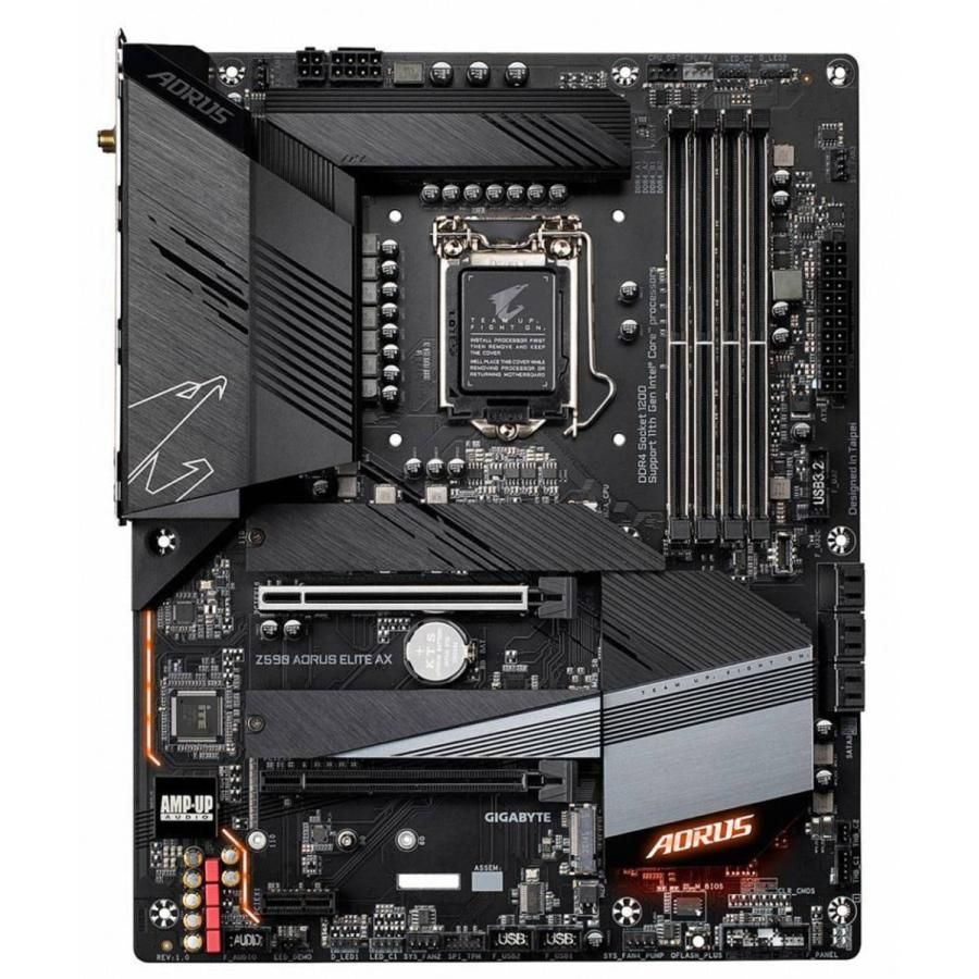 GIGABYTE Z590 AORUS ELITE AX Intel Z590 LGA1200 DDR4-3200 128GB M.2 SATA Wi-FI 6 2.5GbE Motherboard