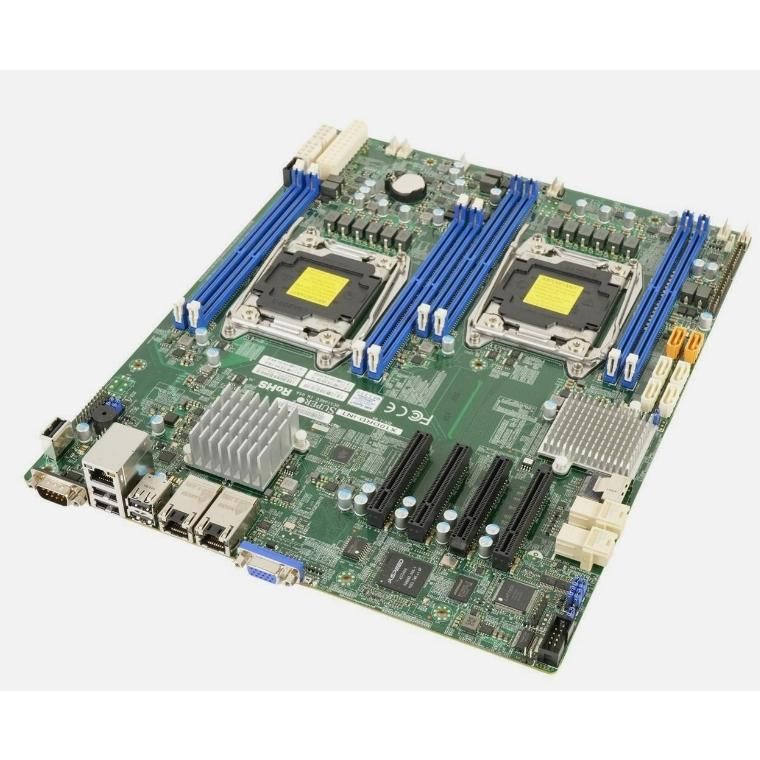 Supermicro X10DRD-INT Intel C612 LGA2011-3 DDR4-2133 1TB M.2 SATA SlimSAS Dual GbE LAN Motherboard