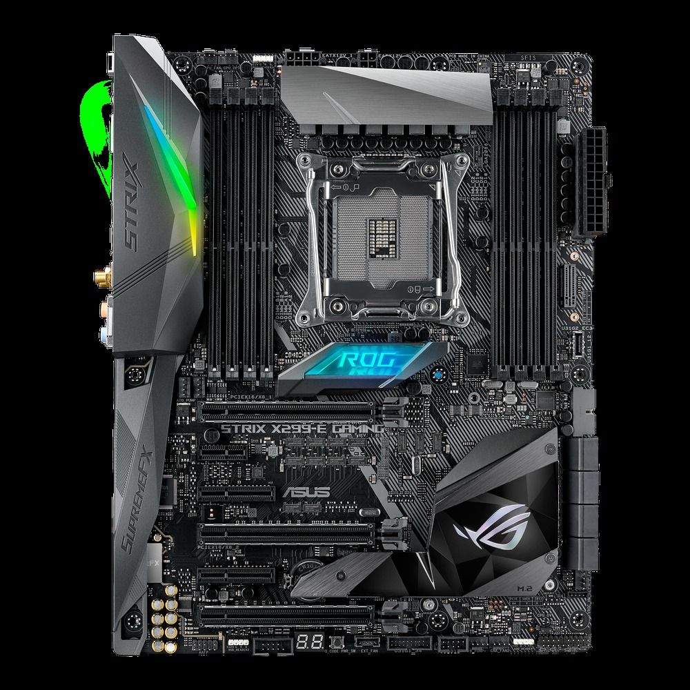 ASUS ROG Strix X299-E Gaming Intel X299 LGA2066 DDR4-4133 128GB M.2 SATA Gigabit LAN Motherboard