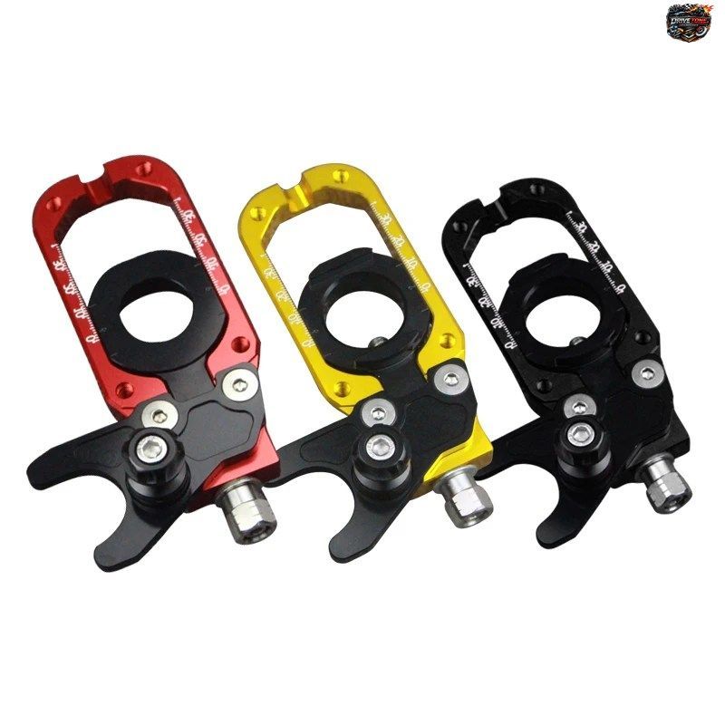 アルミ製モーターサイクル用CNCテンショナー、リアアクスルスピンドルチェーンアジャスター、CNC加工、TMAX-530用