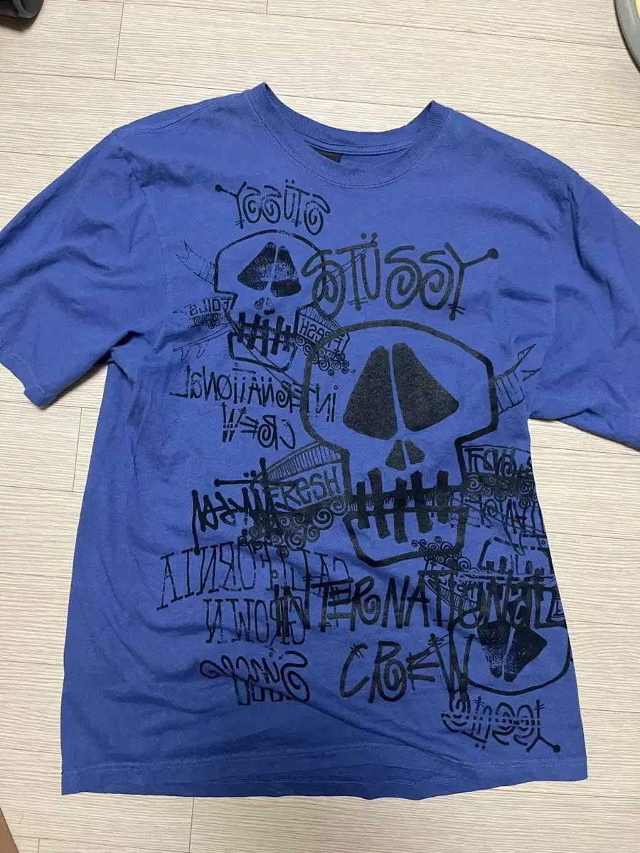 STUSSY ピグメント ダイド スカルT