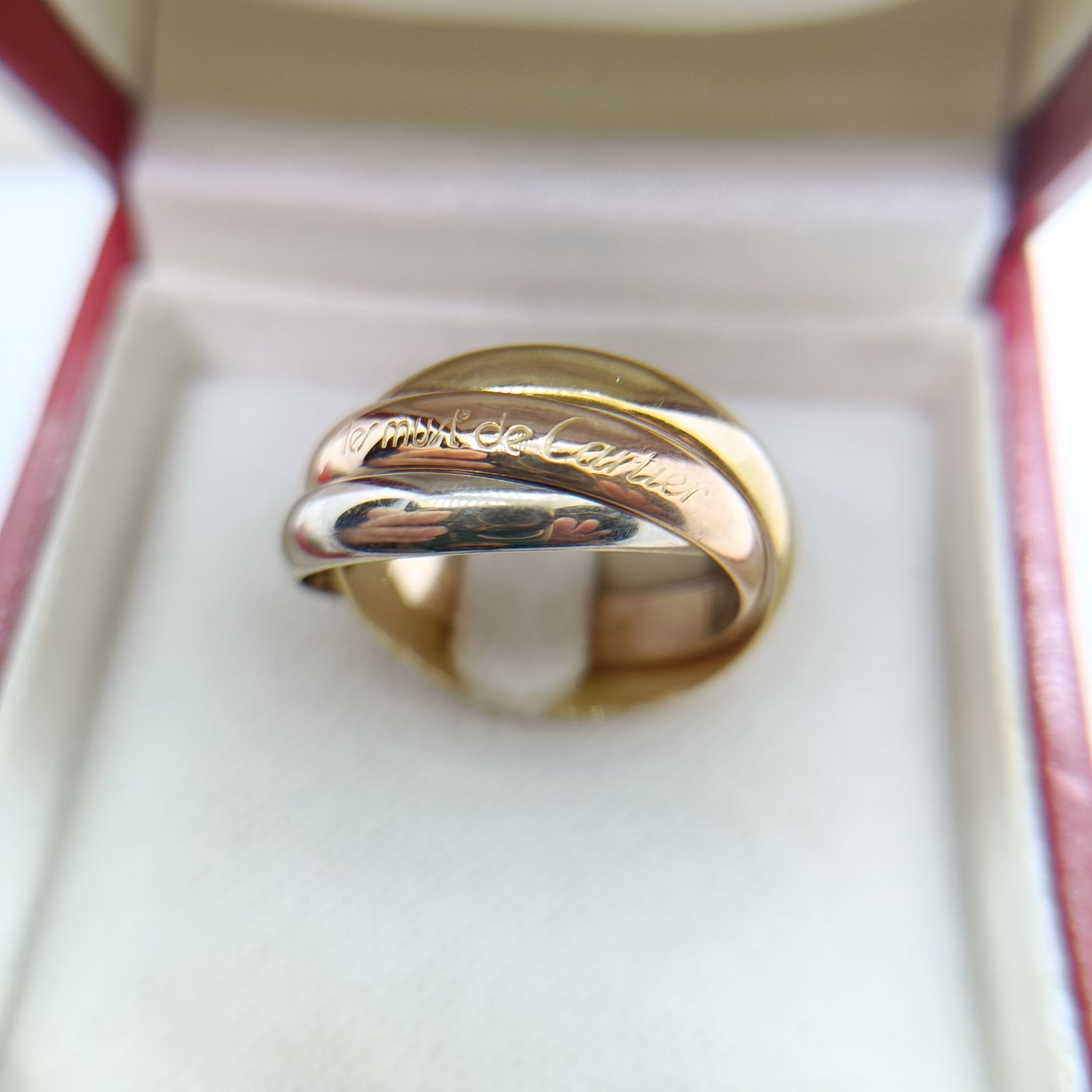 極美品✨️保存箱付 カルティエ トリニティ リング クラシック MM 54 