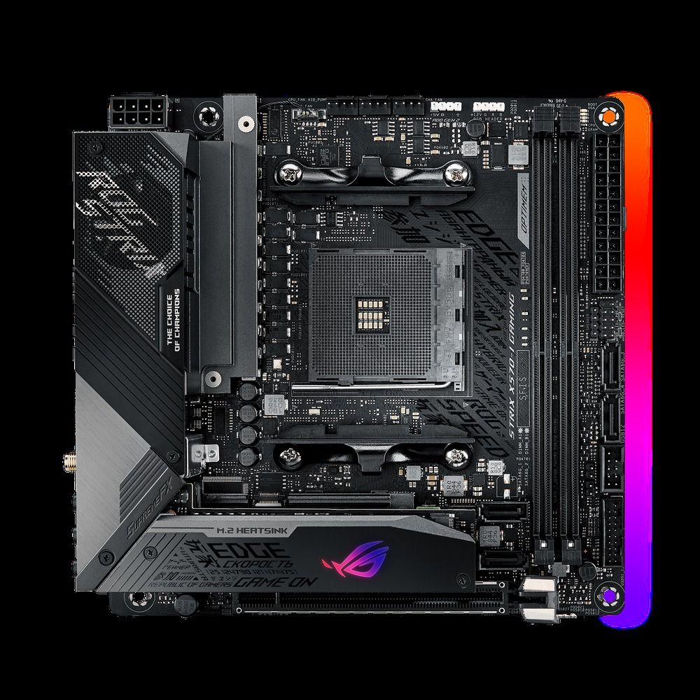 ASUS ROG Strix X570-I Gaming AMD X570 AM4 DDR4-4800 64GB M.2 SATA PCIe 4.0 Intel Gigabit Motherboard