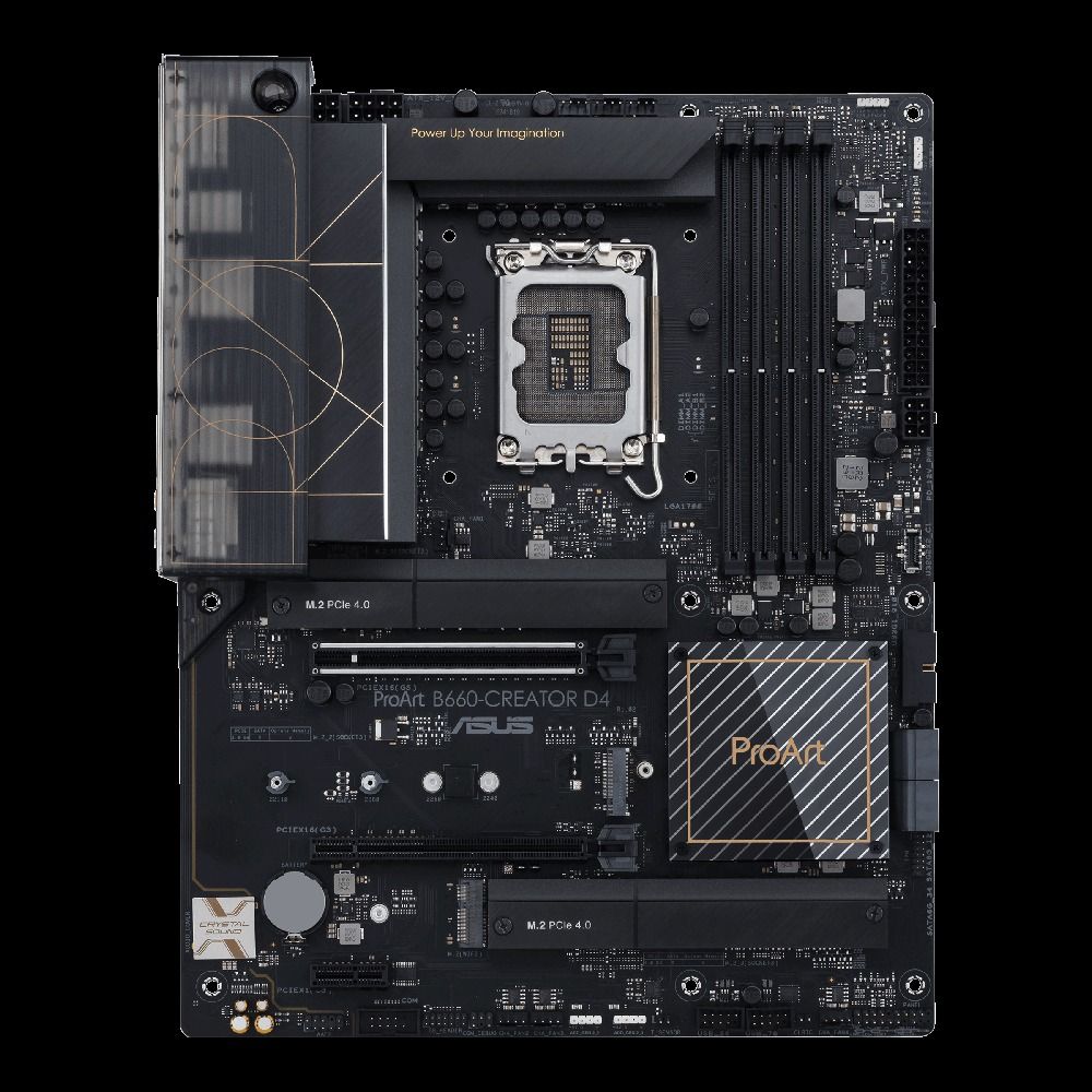 ASUS ProArt B660-CREATOR D4 Intel B660 LGA1700 DDR4-5333 128GB M.2 SATA 2.5GbE LAN Motherboard