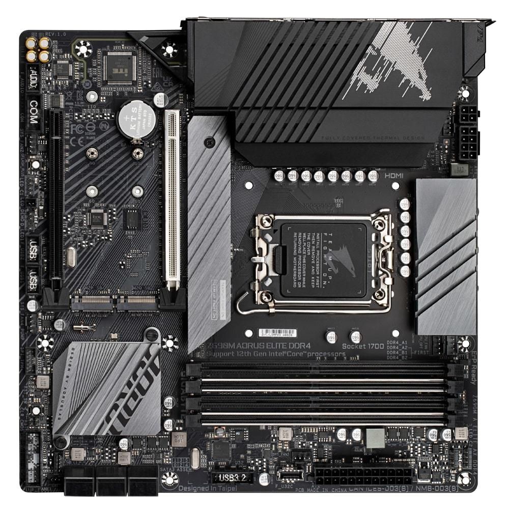 GIGABYTE Z690M AORUS ELITE Intel Z690 LGA1700 DDR4-3200 128GB M.2 SATA Wi-FI 6 2.5GbE Motherboard