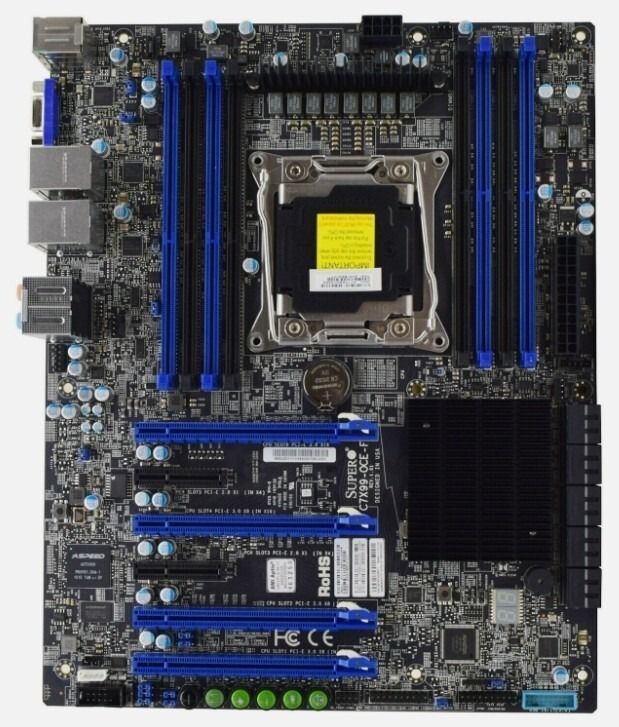 Supermicro C7X99-OCE-F Intel X99 LGA2011-3 DDR4-2133 128GB M.2 SATA Dual Gigabit LAN Motherboard