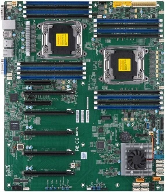 Supermicro X10DRG-Q Intel C612 LGA2011 DDR4-2400 1TB SATA IPMI Dual Gigabit LAN VGA Motherboard
