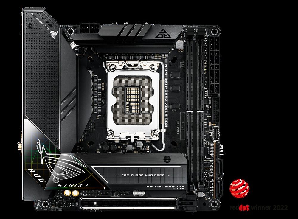 ASUS ROG Strix Z690-I Gaming Wi-FI Z690 LGA1700 DDR5 PCIe 5.0 x16 Wi-FI 6E Thunderbolt 4 Motherboard