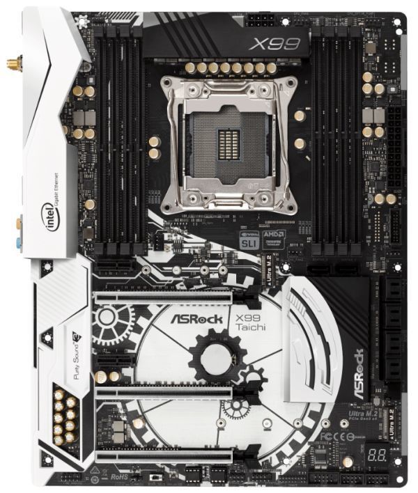 ASRock TAICHI X299 Intel X299 LGA2066 DDR4-4266 128GB M.2 SATA Dual Gigabit LAN Wi-FI