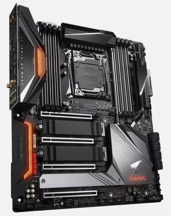 GIGABYTE X299X AORUS MASTER Intel X299 LGA2066 DDR4-4400 256GB M.2 SATA Dual Intel Motherboard
