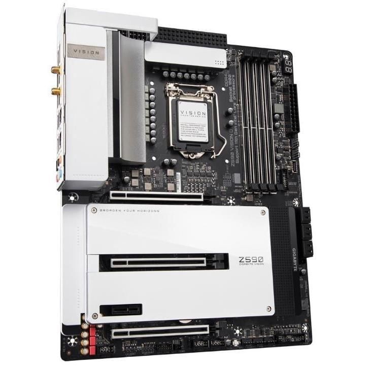 GIGABYTE Z590 VISION D Intel Z590 LGA1200 DDR4-3200 128GB M.2 SATA Wi-FI 6 2.5GbE LAN Motherboard