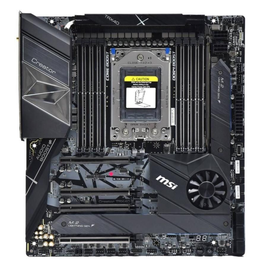 MSI Creator TRX40 sTRX4 AMD TRX40 sTRX4 DDR4-3200 256GB M.2 SATA Dual 10GBase-T LAN Motherboard