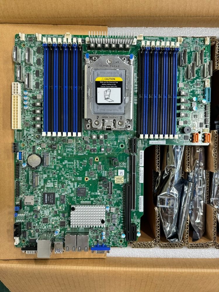 Supermicro H11SSW-NT AMD EPYC SP3 DDR4-3200 2TB M.2 SATA Dual 10GBase-T IPMI VGA Motherboard