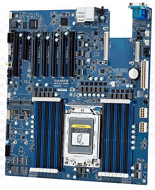 GIGABYTE MZ32-AR0 AMD SP3 DDR4-3200 4TB M.2 SATA 10GbE SFP+IPMI Gigabit LAN Motherboard