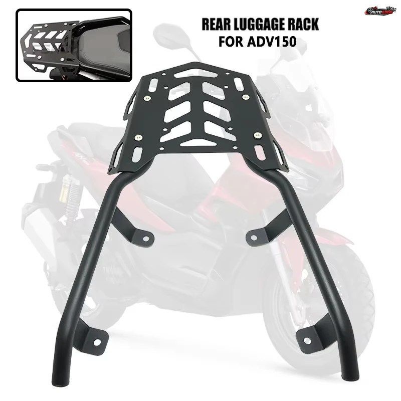 ホンダ ADV150 ADV 150 2019 - 23 用 オートバイアクセサリー リアラゲッジラック キャリアケース サポートホルダーブラケット