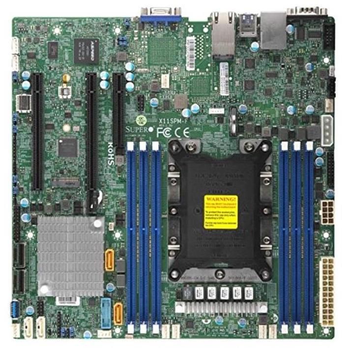 Supermicro X11SPM-F Intel C621 LGA3647 DDR4-2933 1.5TB M.2 SATA Dual GbE LAN VGA COM Motherboard