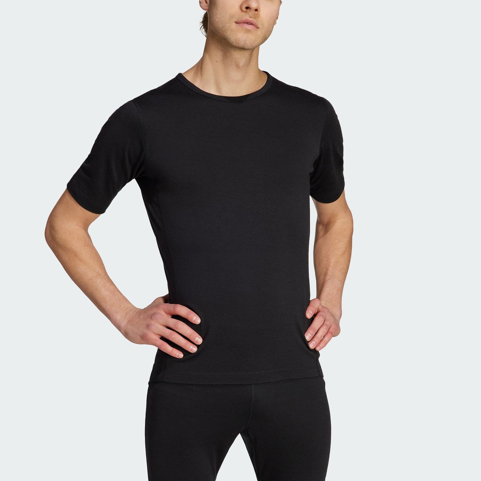 [アディダス] 半袖 Tシャツ Xperior メリノ 200 ベースレイヤー DKG66 メンズ ブラック(HZ8555) XL [ブラック(HZ8555)] [XL]