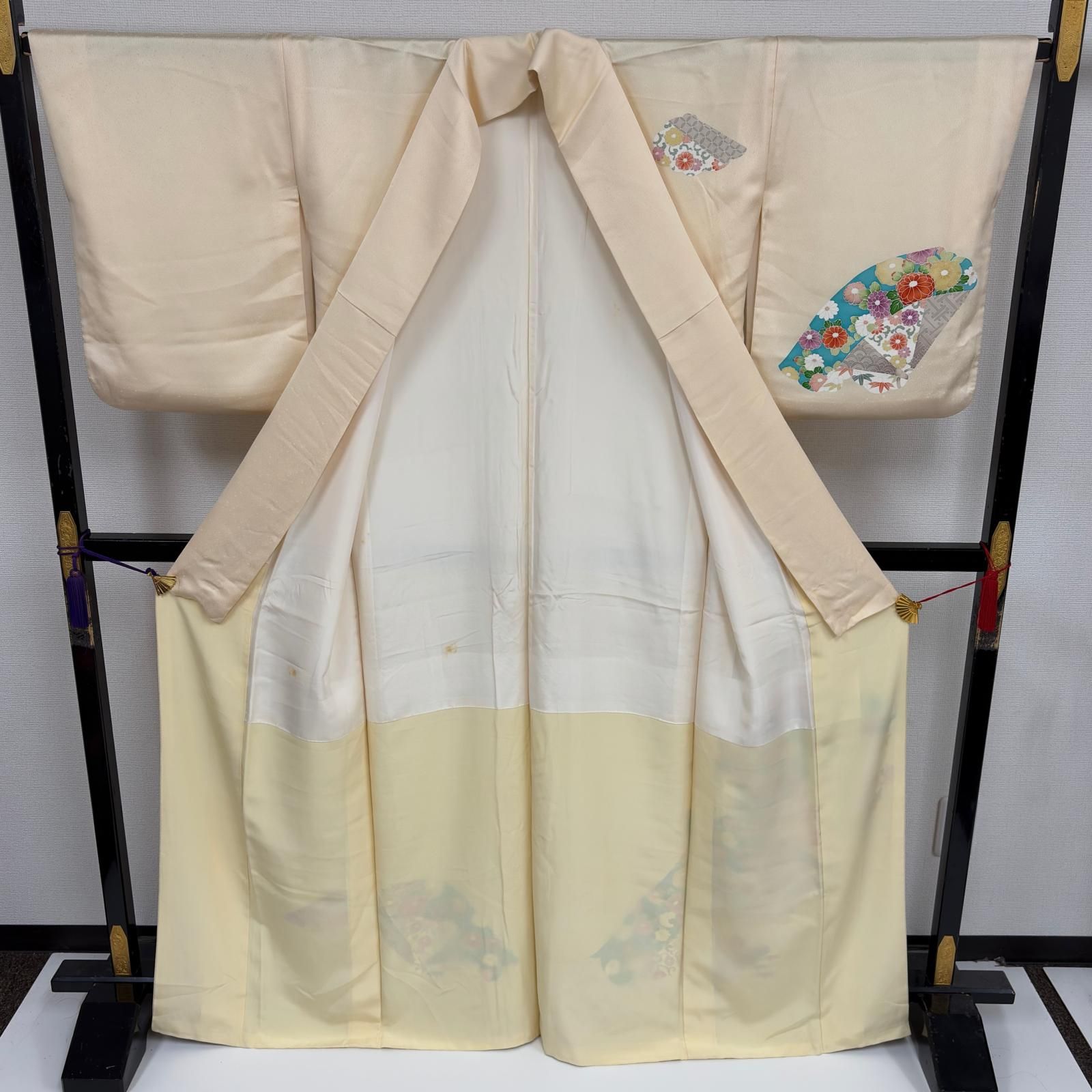 付け下げ 正絹 紋なし 花草の素敵な染め 袷 着物 MK-9574 - メルカリ