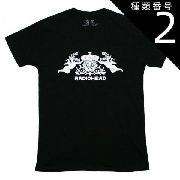 種類2 Medium Radiohead North America 2018 Tee Black - レディオヘッド Tシャツ