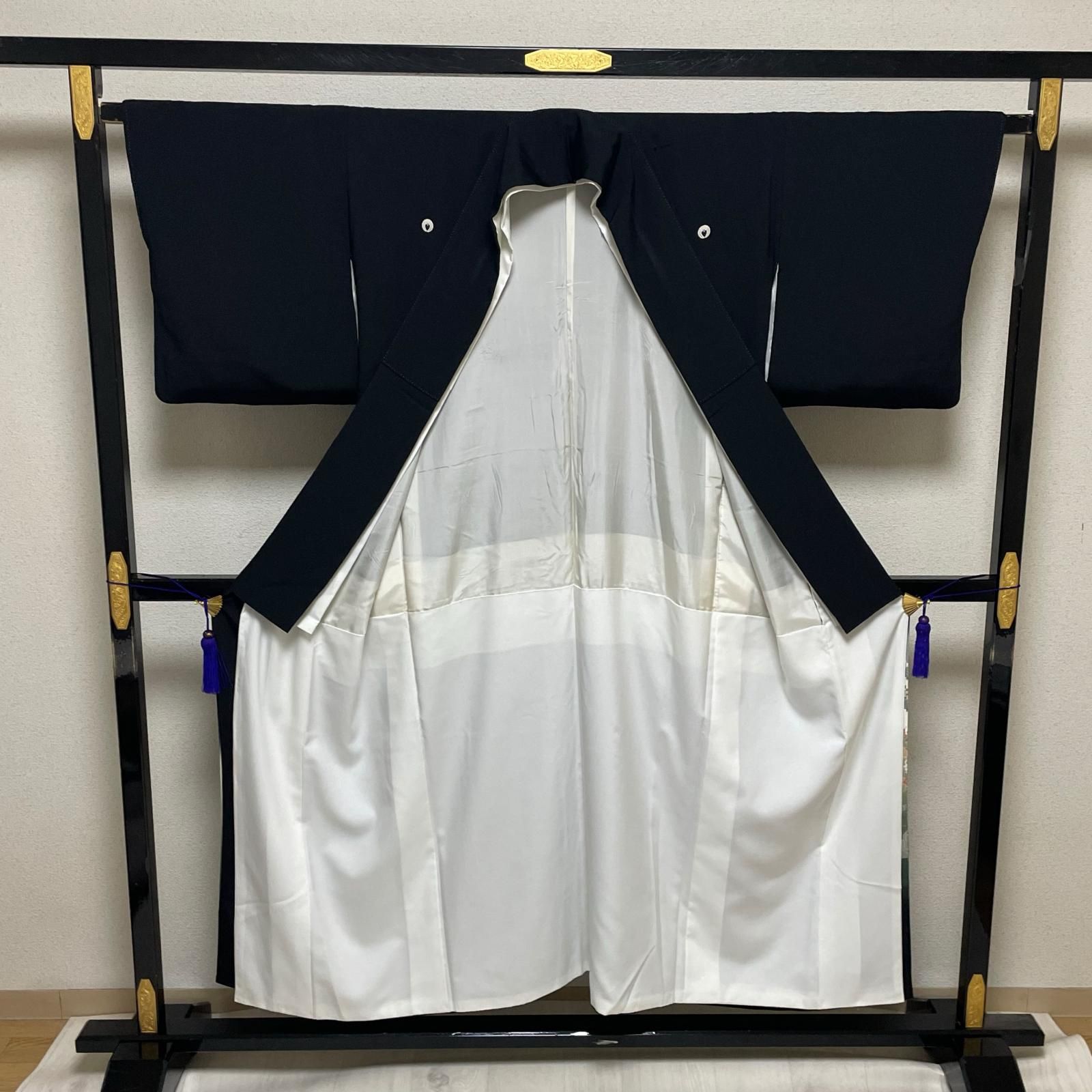 作家物 黒留袖 豪華金彩 大名行列 着物 正絹 五つ紋 X-3781 - メルカリ