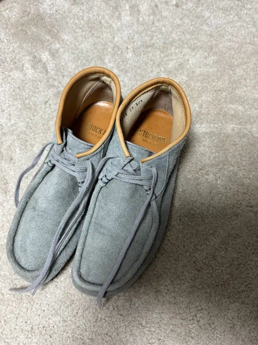 255 ストックナンバー ウール モカシン ブーツ グレー