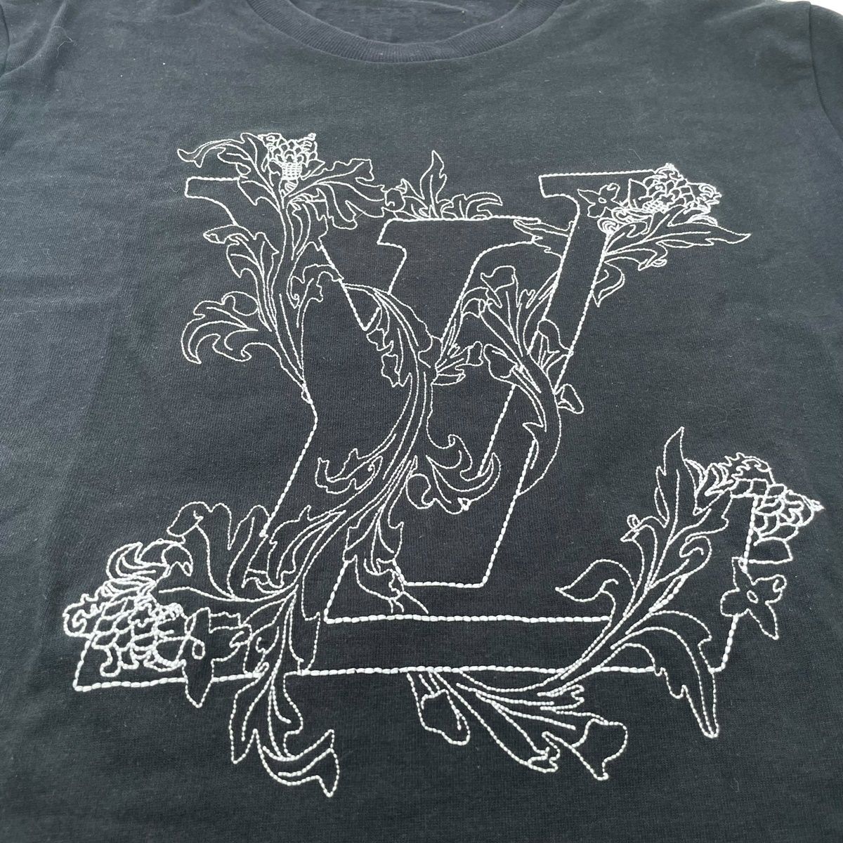 中古】LOUIS VUITTON ルイ・ヴィトン LVフラワー エンブロイダリーT 