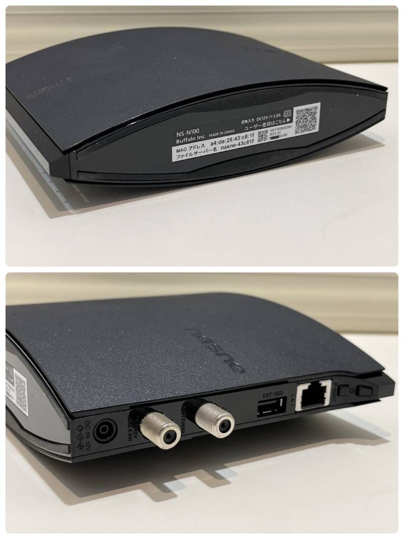 BUFFALO nasne ナスネ NS-N100 2TB 地デジ/BS/CS チューナー HDD
