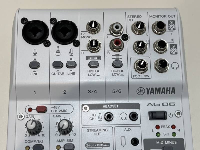 美品 YAMAHA AG06 MK2 オーディオインターフェイス ミキサー - メルカリ