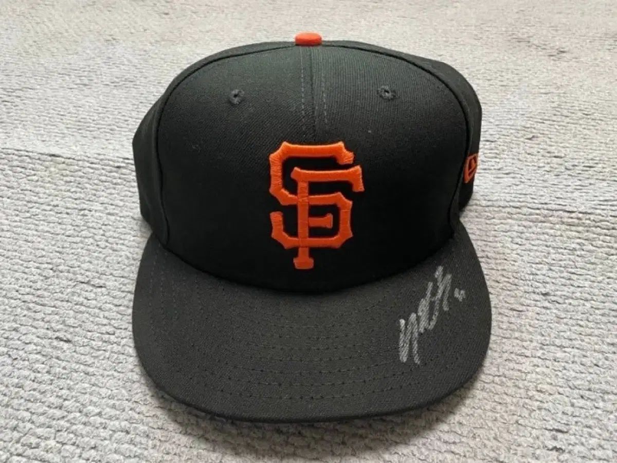 李政厚（イ・ジョンフ） サンフランシスコ・ジャイアンツ 選手用支給用 サイン ウール帽子 (MLB 販売)